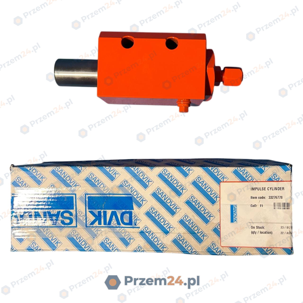 Sandvik-33276778-332-767-78-Cylinder-impulsowy-for-Sandvik-DD210-DD311