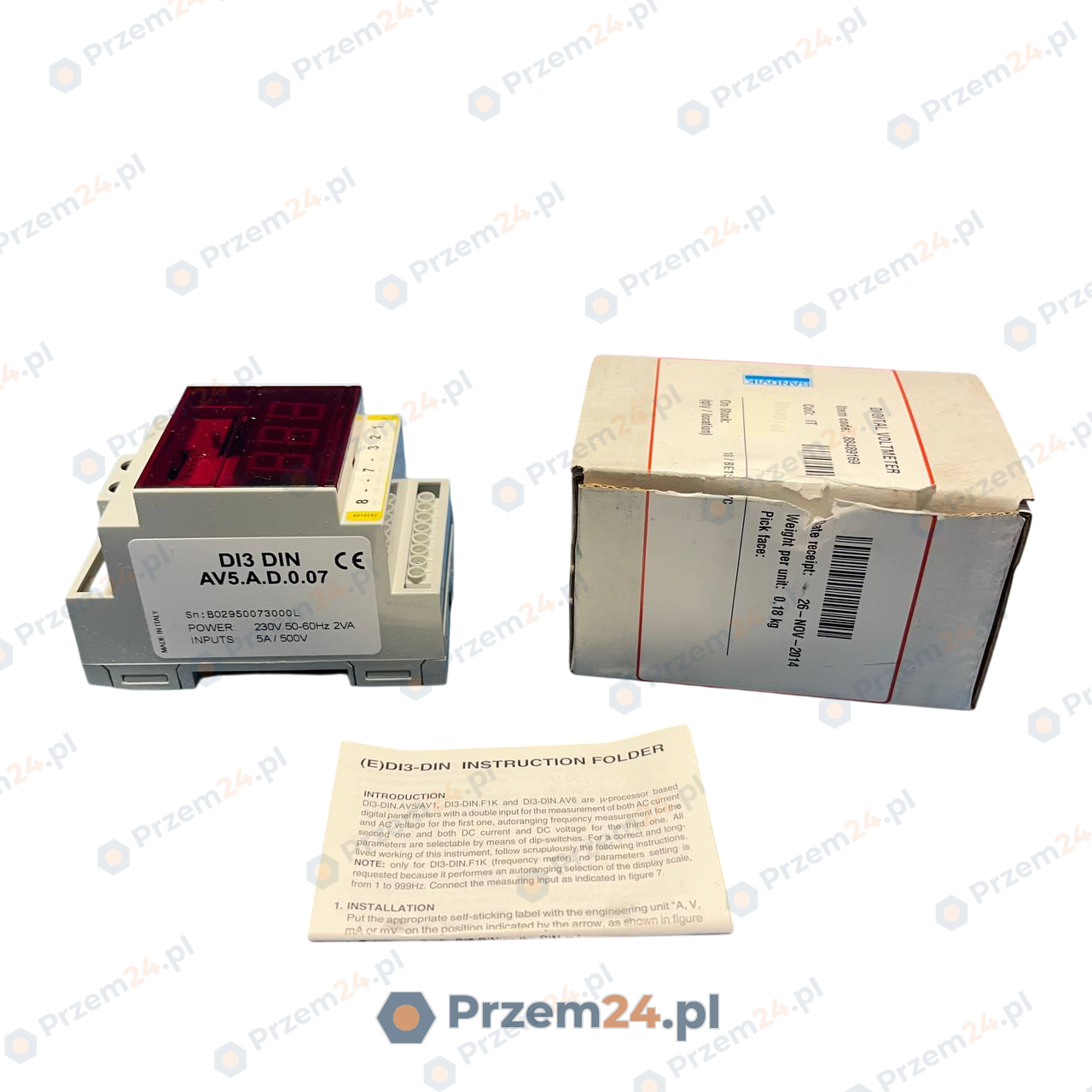 Sandvik-884-891-69-88489169-(Carlo-Gavazzi-DI3-DINAV5)-Cyfrowy-woltomierz