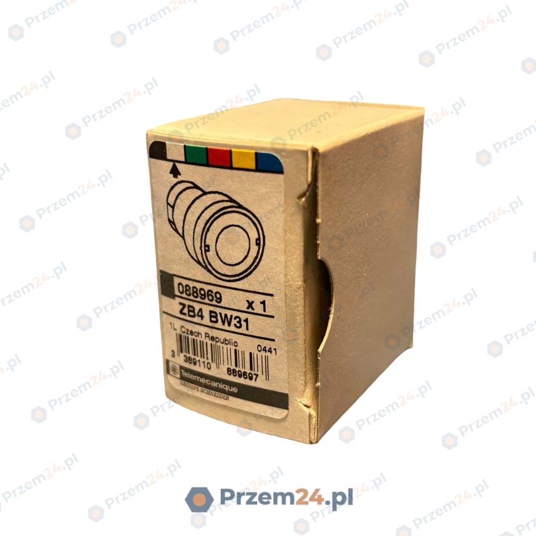 Telemecanique-ZB4BW31-088969-Biała-główka-przycisku-5-SZTUK