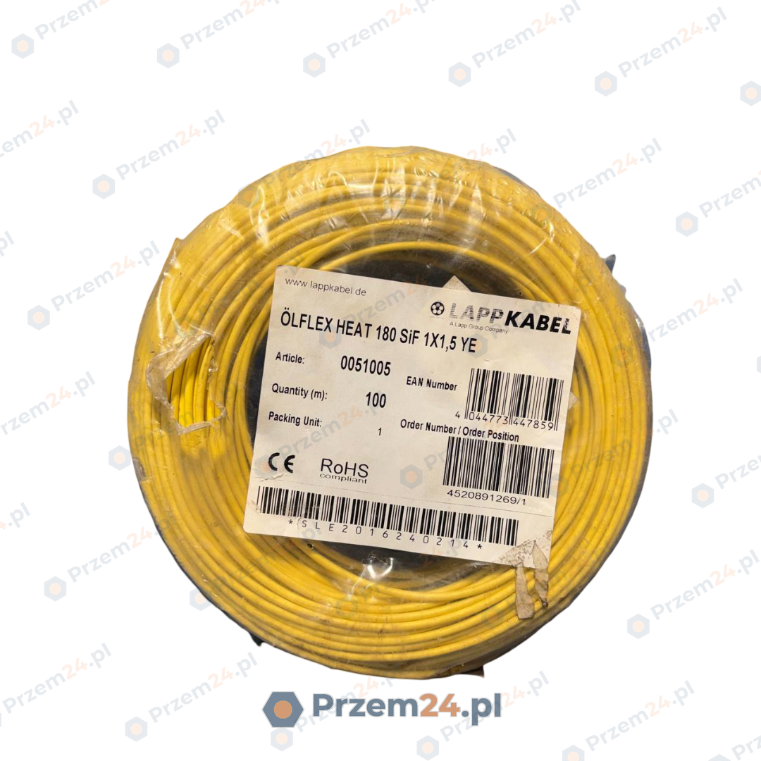 Lapp-Kabel-ÖLFLEX-HEAT-180-SiF-1X1,5-YE-0051005-Przewód-silikonowy