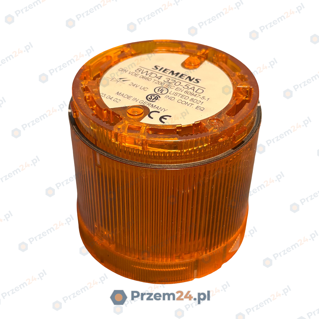 Siemens-8WD4-320-5AD-8WD4320-5AD-Element-kolumny-sygnalizacyjnej-żółty