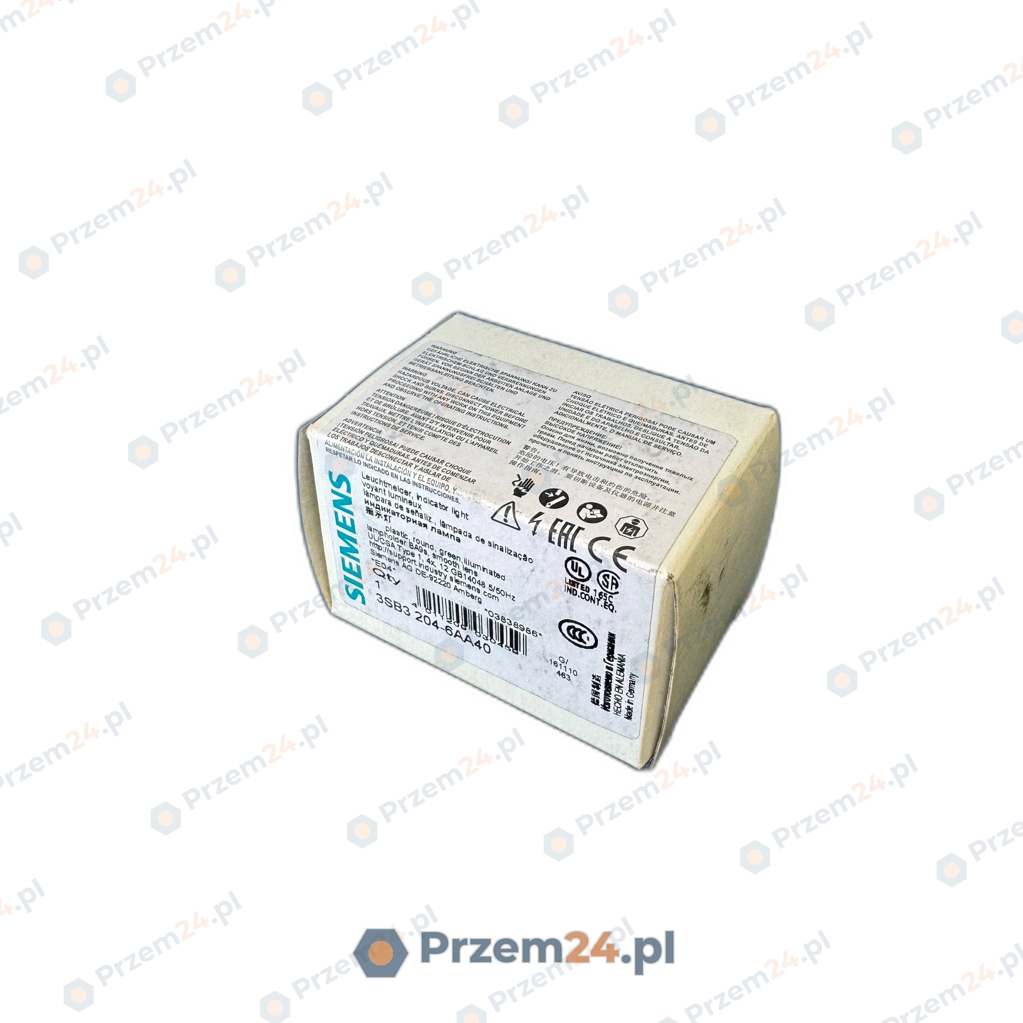 Siemens-3SB3204-6AA40-Zielona-lampka-kontrolna