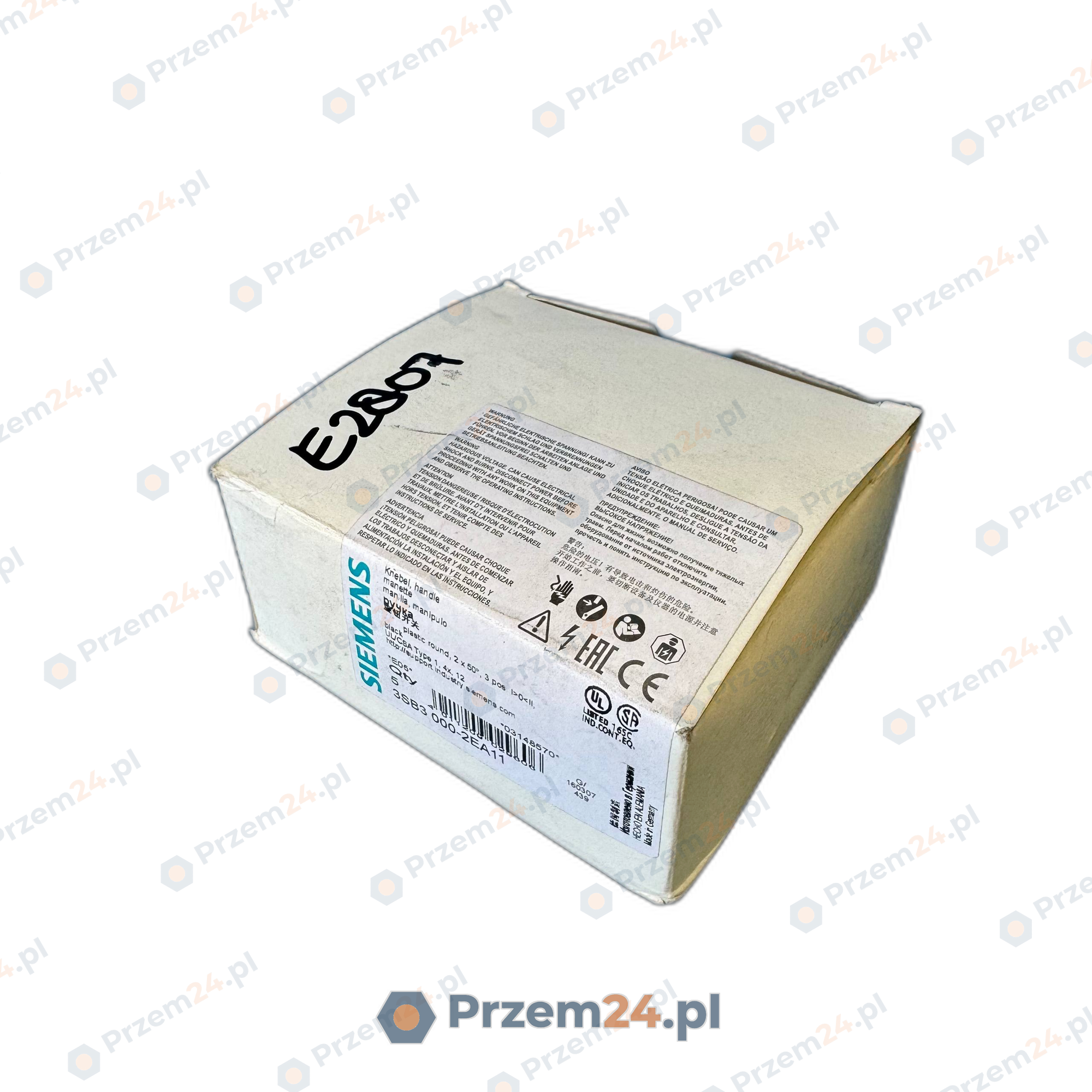 Siemens-3SB3000-2EA11-Przełącznik-obrotowy-czarny-5-sztuk