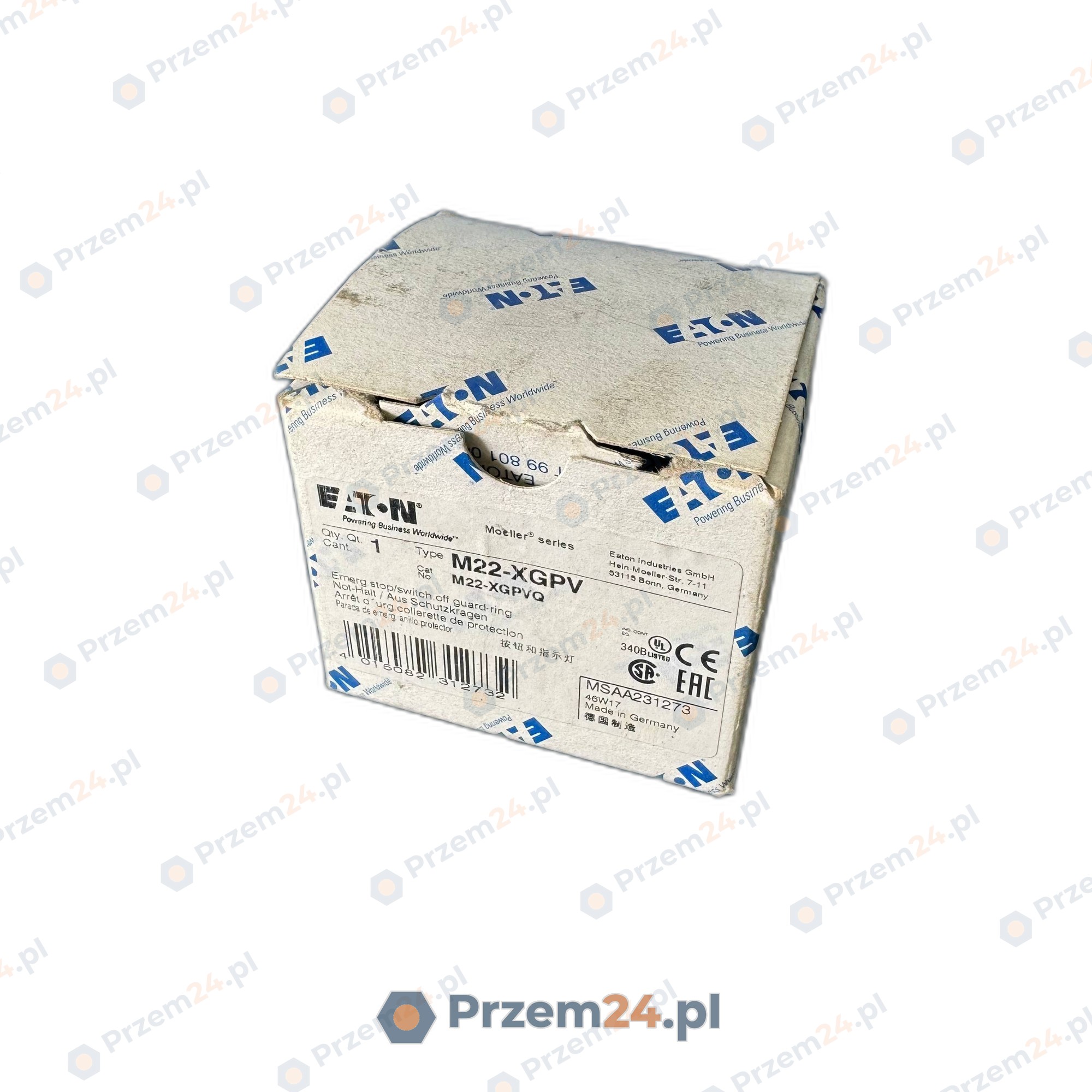 Eaton-M22-XGPV-pierścień-ochronny-przycisku-awaryjnego-stop,-żółty