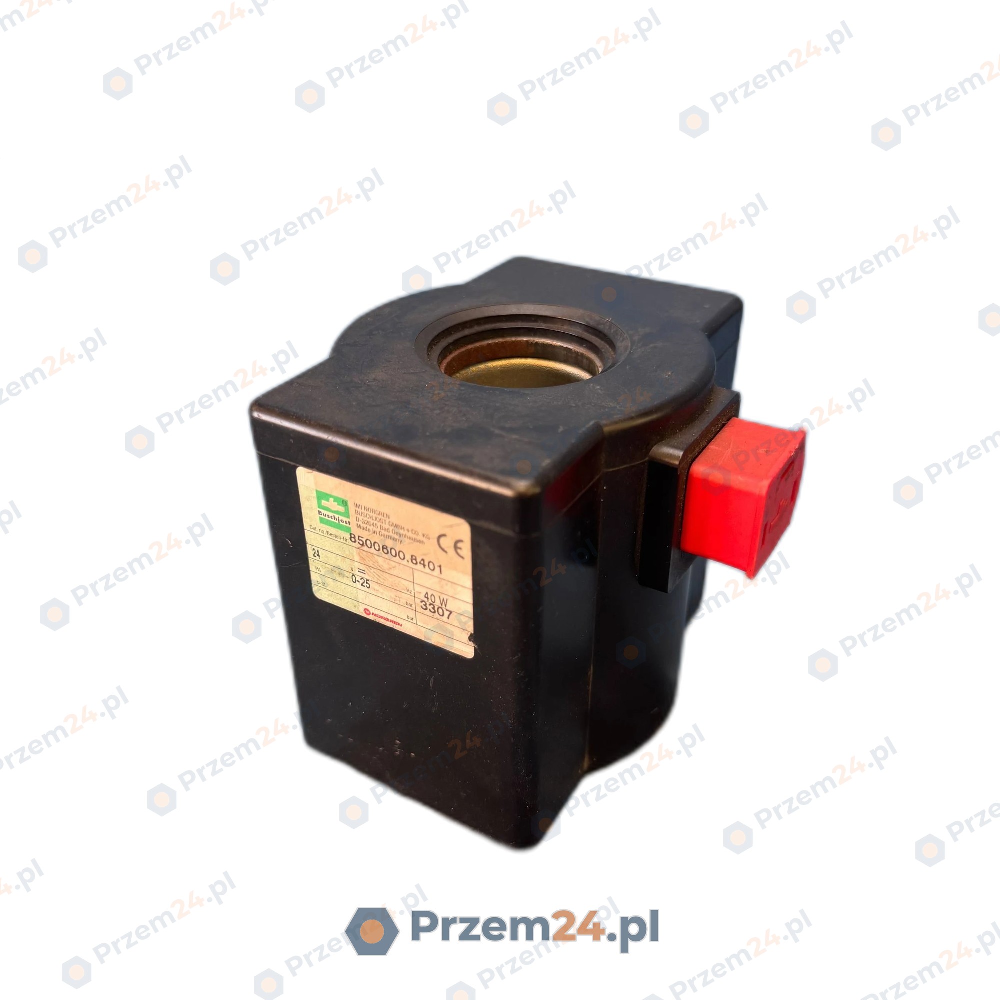 Buschjost-8500600.8401-Cewka-elektromagnetyczna-24V-DC-40W-0-25-bar